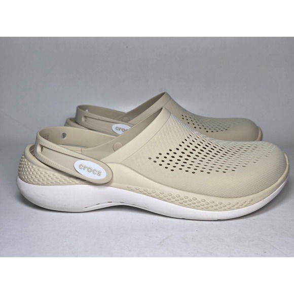 CROCS Shoes - Crocs LiteRide 360 Clogs Mens Size 7 Women's 9 Cream White Slip On Shoes Sandals